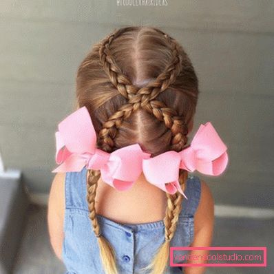 Treccine per ragazze - semplici acconciature per bambini