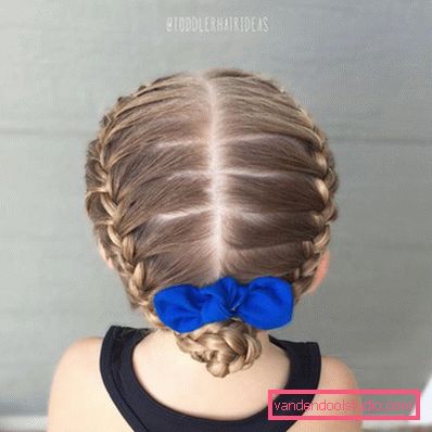 Treccine per ragazze - semplici acconciature per bambini