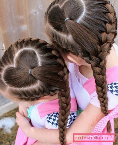 Treccine per ragazze - semplici acconciature per bambini