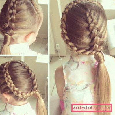 Treccine per ragazze - semplici acconciature per bambini