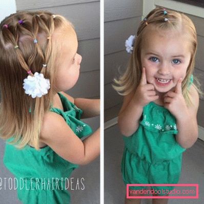 Treccine per ragazze - semplici acconciature per bambini