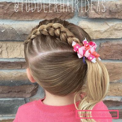 Treccine per ragazze - semplici acconciature per bambini