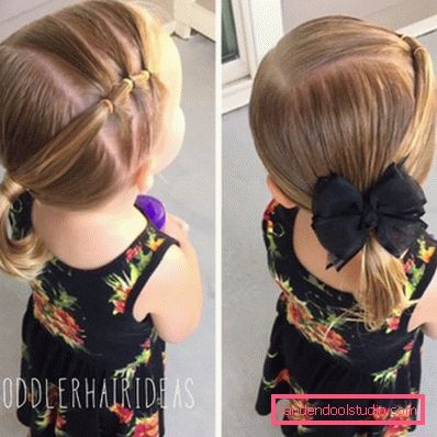Treccine per ragazze - semplici acconciature per bambini