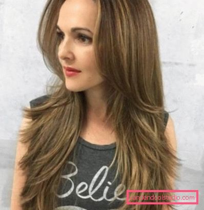 Scala di taglio dei capelli per capelli lunghi Bella e alla moda scala per capelli per capelli lunghi