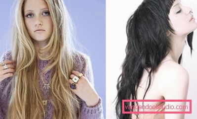 Bella e alla moda scala per capelli per capelli lunghi