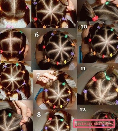 Belle acconciature per bambini a lungo