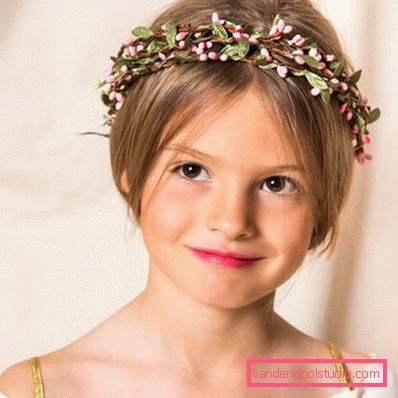 Belle acconciature per ragazze con un bordo con le proprie mani - foto
