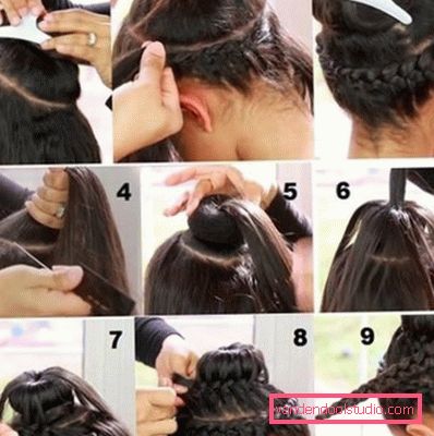 Acconciature con un ciambella per capelli lunghi, passo dopo passo Bella acconciatura con bagel per capelli lunghi, passo dopo passo