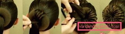 Acconciature con un ciambella per capelli lunghi, passo dopo passo Bella acconciatura con bagel per capelli lunghi, passo dopo passo