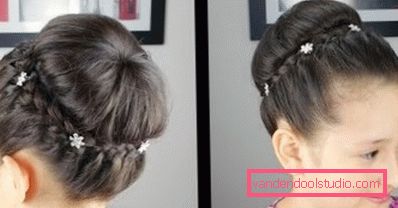 Acconciature con un bagel per capelli lunghi Bella acconciatura con bagel per capelli lunghi, passo dopo passo