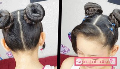 Acconciature con un bagel per capelli lunghi Bella acconciatura con bagel per capelli lunghi, passo dopo passo