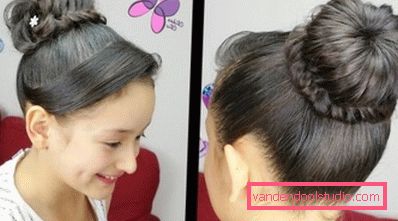 Acconciature con un bagel per capelli lunghi Bella acconciatura con bagel per capelli lunghi, passo dopo passo