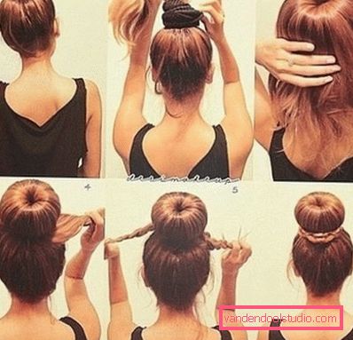 Bella acconciatura con bagel per capelli lunghi, passo dopo passo