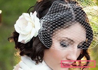 sposa con un velo e ricci serrature sposa con un velo e ricci serrature