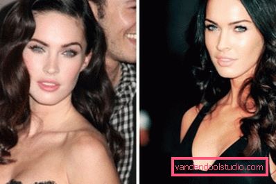 morbidi riccioli a Megan Fox