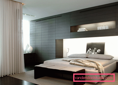 Design moderno della camera da letto