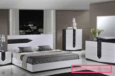 Design moderno della camera da letto