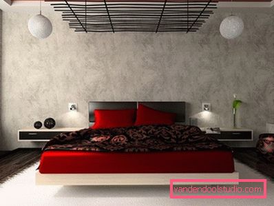 Design moderno della camera da letto