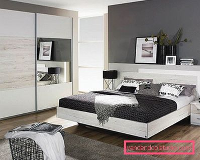 Design moderno della camera da letto