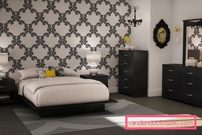 Design moderno della camera da letto
