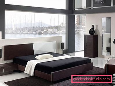 Design moderno della camera da letto