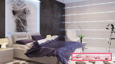 Design moderno della camera da letto