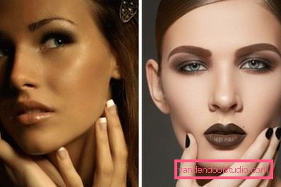 ragazze con pelle scura e trucco marrone ragazze con pelle scura e trucco marrone
