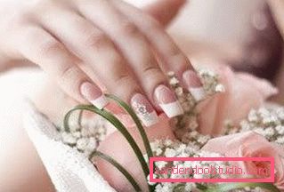 gentile francese idee di nail design per la sposa 1