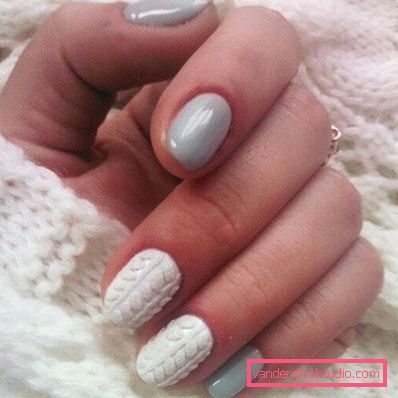 Manicure lavorata a maglia alla moda 2019-2020 anni