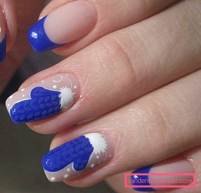 Manicure lavorata a maglia alla moda 2019-2020 anni