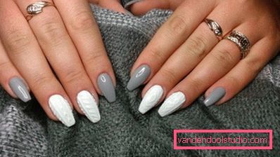 Manicure lavorata a maglia alla moda 2019-2020 anni