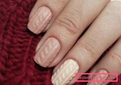 Manicure lavorata a maglia alla moda 2019-2020 anni