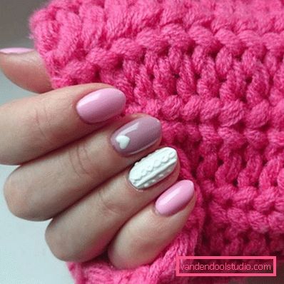 Manicure lavorata a maglia alla moda 2019-2020 anni