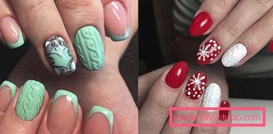 Manicure lavorata a maglia alla moda 2019-2020 anni