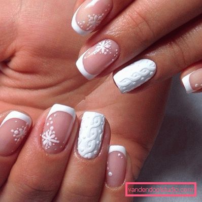Manicure lavorata a maglia alla moda 2019-2020 anni