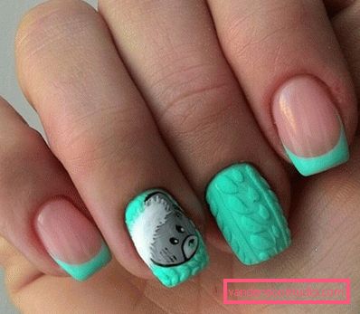 Manicure lavorata a maglia alla moda 2019-2020 anni