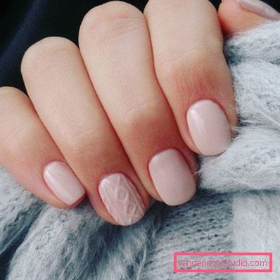 Manicure lavorata a maglia alla moda 2019-2020 anni