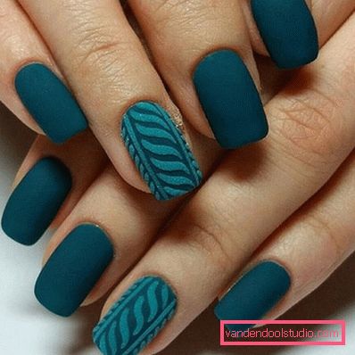 Manicure lavorata a maglia alla moda 2019-2020 anni