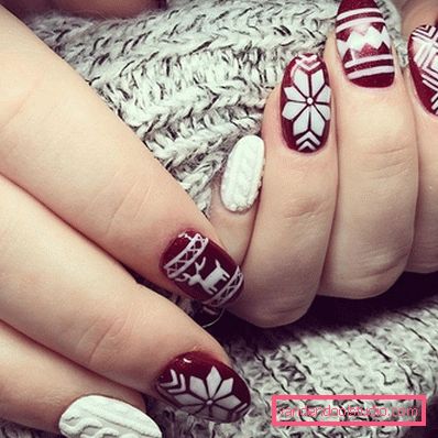 Manicure lavorata a maglia alla moda 2019-2020 anni