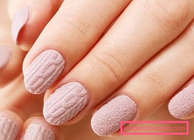 Manicure lavorata a maglia alla moda 2019-2020 anni