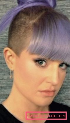 Tagli per capelli da donna con tempia rasata per capelli lunghi Tagli di capelli femminili creativi con tempie rasate e nuca