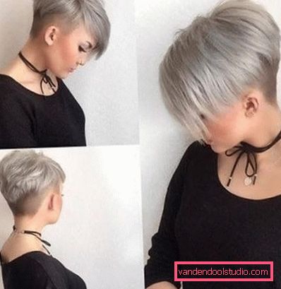 Tagli per capelli da donna con nuca rasata e aste Tagli di capelli femminili creativi con tempie rasate e nuca