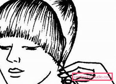 tagli di capelli di disegno schematico in bianco e nero disegno in bianco e nero