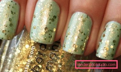 nail art al pistacchio dorato nail art al pistacchio dorato