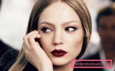 trucco con rossetto scuro trucco con rossetto scuro