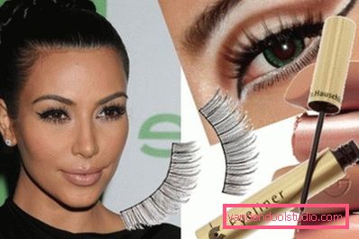 Kim Kardashian con il trucco aziendale Kim Kardashian con il trucco aziendale