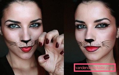 Faccia di gatto di Halloween Faccia di gatto di Halloween