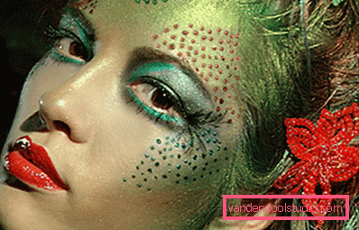 Trucco di sirena di Halloween Trucco di sirena di Halloween