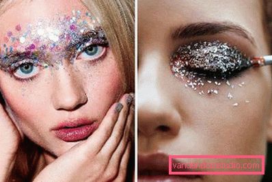 Glitter nel trucco Glitter nel trucco