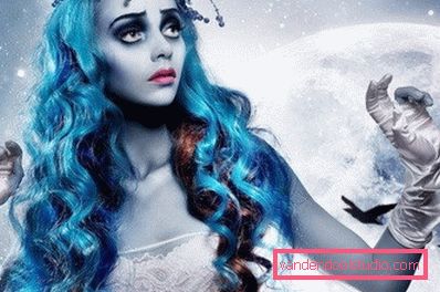 ragazza con trucco di halloween ragazza con trucco di halloween